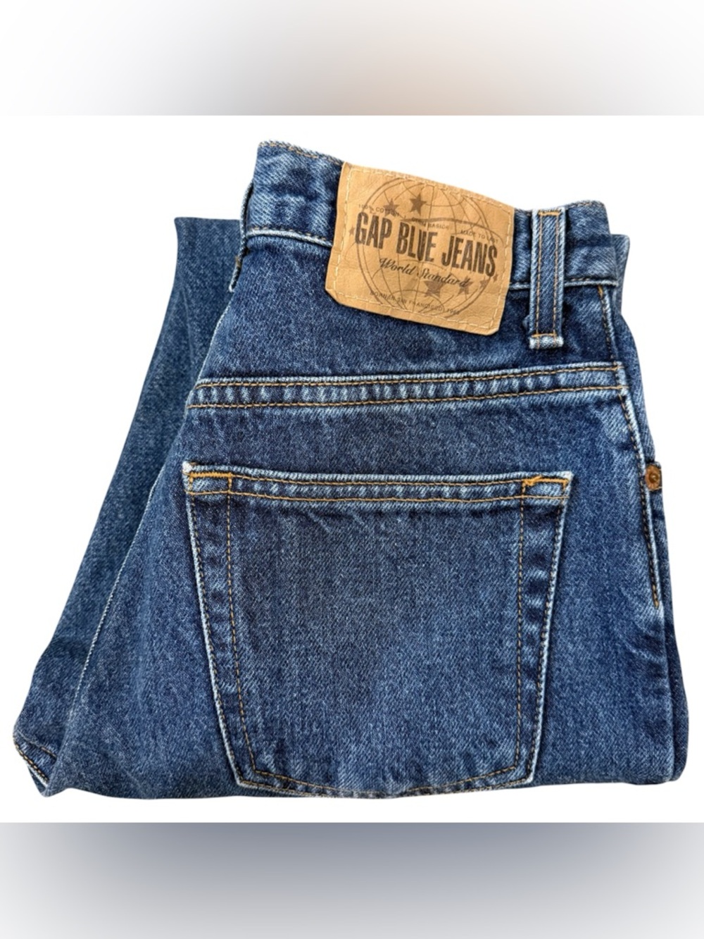 GAP Vintage Classic Fit Ankle Jeans Womens 1 Blue High Rise Mom Y2K 2000s 25